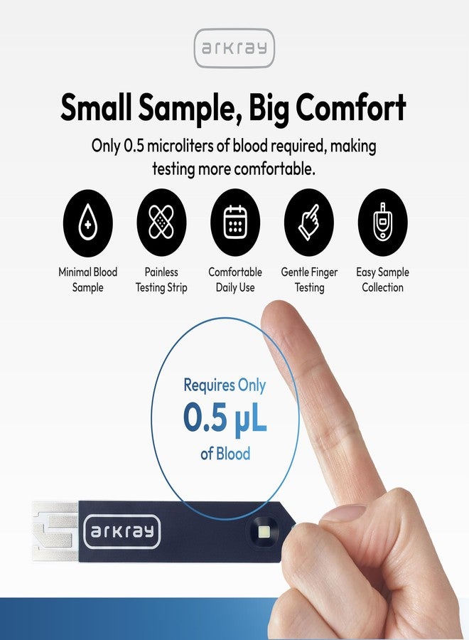 arkray Assure Prism Multi Blood Glucose Test Strips – 0.5 Microliter Sample Size, Accurate & Fast 5-Second Results, Compatible with Assure Prism Multi Glucose Monitoring System, 50 Count - Image 3